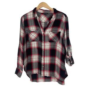 Rock & Republic Women's Long Sleeve Button Down Shirt Size Large